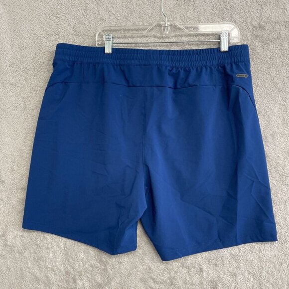 NEW Spyder Active Men's XL Blue Polyester Blend Athletic Shorts With Elastic - Picture 3 of 11